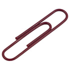 JAM Paper - Trombones jumbo colourés - grands 2 po - trombones bourgogne/marron - 75/paquet-Taille : 2 pouces (jumbo) | Gardez vos piles de papier organisées avec des trombones colourés