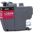 Brother - LC402 INKvestment Tank Cartouche d'encre magenta à rendement standard-L'encre authentique Brother est intelligemment conçue pour fonctionner de manière transparente avec votre imprimante à jet d'encre couleur Brother afin d'offrir des résultats exceptionnels et des performances fiables.