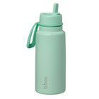 b.box - Gourde isotherme à bec rabattable - 1L - Menthe Verte-Couvercle rabattable pour boire facilement d’une seule main.
