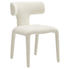 Modway - Stellan Dos courbé Boucle Tapis Chaise à manger Ensemble de 2 - Crème-Ensemble de 2 chaises