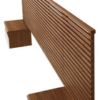 Modway - Render Ensemble 7 pièces : Tête de lit Queen murale et tables de chevet modernes - Noyer Blanc-Tiroir spacieux à glissement complet