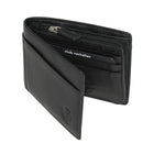 Club Rochelier - Portefeuille mince pour homme avec poche zippée - Noir-6 emplacements pour cartes