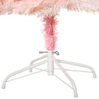 HOMCOM - Arbre de Noël artificiel de 7ft décoration maison ouverture automatique - Rose-Les branches peuvent être ouvertes automatiquement pour un assemblage facile 