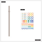 The Happy Planner - Planificateur daté Organized grand format 2026–2027 à double spirale - 11-1/2 po x 10-1/4 po - Cottage côtier-10