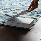 Modway - Reflect Cadhla Treillis Géométrique Abstrait Vintage Tapis intérieur et extérieur de 8 pi l x 10 pi L - Ivoire et bleu-Sisal 100% polypropylène