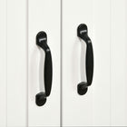 HOMCOM - Buffet moderne 41,3 po L avec 4 tiroirs et 2 portes à panneaux rainurés - blanc-Couleur : Blanc 