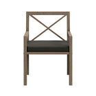 Modway - Northlake Terrasse extérieure Teck Fauteuil à manger, Gris silex-7