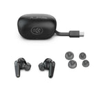 Jlab - Écouteurs sans Fil Go Pods ANC Noir-Réduction active du bruit hybride + mode Be Aware Audio