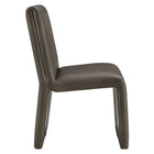 Modway - Emory Cuir végane Fauteuil d’appoint de salle à manger - Champignon-Arrivée entièrement assemblée