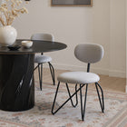 Zuo - Novi Chaise de salle à manger - Gris tourterelle - Ensemble de 2-Dimensions: 20,9 po L x 18,1 po L x 30,3 po H