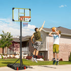 Soozier – Panier de basketball portatif-Cadre en acier solide avec panneau arrière en PC – solide et durable 
