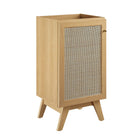 Modway - Soma 18" Vanette de salle de bain - Oak White-Bassin d’évier en céramique