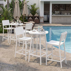 Zuo - Kayu Tabouret de bar - Blanc-Assemblage requis