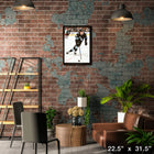 Logan Cooley Utah Mammoth - Toile encadree - 22" x 31"-Sous licence officielle de la LNH et de l'AJLNH