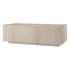 Hudson&Canal - Table basse rectangulaire Paxton 48" de largeur, , blanc aulne-Le plateau de table a une capacité de poids de 75 lb