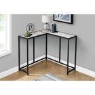 Monarch Specialties - 2159 Table D'Appoint - 36 po L/Marbre Blanc/Console De Coin-2