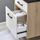 Modway - Maverick 24" Vanette de salle de bain - Chêne noir-Trous de robinet centraux 8"