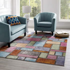 Modway - Success Mosaïque géométrique abstraite de Nyssa Tapis de 5 pi l x 8 pi L - Multicolore-Tissage serré à poil bas