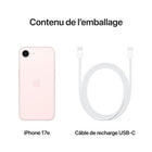 Apple - iPhone 17e - 256 Go - Rose pâle - Déverrouillé-iOS et Apple Intelligence. Personnel, privé, puissant. Écrivez, exprimez-vous et faites-en plus sans effort avec des fonctionnalités avancées comme le filtrage d’appels, l’outil de nettoyage, la traduction en direct et l’intelligence visuelle