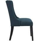 Modway - Baronet Tissu Chaise à manger Ensemble de 2 - Azure-Capsules de pied non marquées