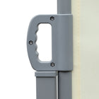 Outsunny - store latéral double rétractable - blanc crème-Structure métallique de qualité rendant cet auvent latéral durable et résistant à la rouille
