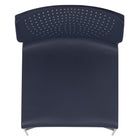 Flash Furniture - Chaise empilable marine à dossier complet de la série HERCULES, cadre enduit de poudre grise, paquet de 5-Entretoise transversale avant