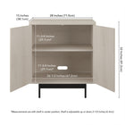 Hudson&Canal - Meuble d'appoint Whitman 28 po de largeur - Blanc aulne-8