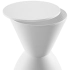 Modway - Haste Dos sans dos Tabouret - Blanc-Pour un usage intérieur ou extérieur
