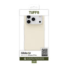 TUFF8 - Étui GlideAir Mag Blanc iPhone 17 Pro-Intérieur en texture microfibre : Revêtu de tissu en microfibre ultra-fin, l'intérieur offre une protection douce et résistante aux rayures