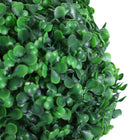 Outsunny - Arbre topiaire boule de buis artificiel 44 po - vert foncé - lot de 2-La mousse en PE et le terreau en ciment sont inclus, les rendant plus stables et réalistes 