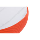 Manhattan Comfort - Ensemble de 2 tables : table basse Anderson moderne 71,5 cm et table d’appoint 40 cm - orange-Caractéristiques Socle Rond Moderne Doré