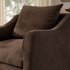 Modway - Somerset Mélange de lin Fauteuil - Cacao-Tissu tissé durable