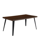 Homy Casa - Bureau d'Écriture Multifonctionnel de 63 po, Finition Noyer-Plateau spacieux – Surface de 160 cm idéale pour ordinateur, livres et fournitures