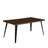 Homy Casa - Bureau d'Écriture Multifonctionnel de 63 po, Finition Noyer-Plateau spacieux – Surface de 160 cm idéale pour ordinateur, livres et fournitures
