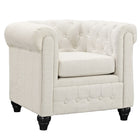 Modway - Earl Tissu rembourré Fauteuil - Beige-Pour les régions recherchant une élégance cultivée