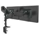 ShoppingAll Support de bureau à pince pour moniteur à double ressort à gaz entièrement réglable - Noir-Peut accueillir deux moniteurs 15"-32", chaque bras peut accueillir un moniteur de 17.6lb/8kg avec des trous de montage VESA de 75mm x75mm ou 100mm x 100mm