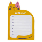 Moments Of Joy - Bloc-notes hebdomadaire - 100 feuilles – Chat-Le bloc-notes hebdomadaire en forme de chat ajoute une touche amusante et ludique à votre espace de travail