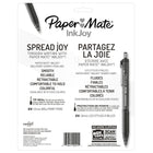 Papermate - Stylos à bille InkJoy™ 300 à pointe rétractable - 1,0 mm - couleurs variées - paquet de 24-Pince de métal très durable