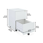 Ceha Canada - Coffrets métalliques à 2 tiroirs - Blanc Signal-FONCTIONNALITÉS INTELLIGENTES DES TIROIRS : Avec ses 2 tiroirs, notre armoire de rangement mobile offre un espace de stockage polyvalent qui accueille sans effort différents formats de documents, notamment lettre, légal et A4. Maintenez un système de classement bien organisé et facilement accessible pour vos documents