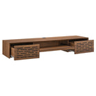 Modway - Merit Fixation murale de 60" Bois Bureau - Noyer-Plateau de clavier extraitoire
