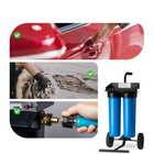 iSpring - WGB22BD-BP système de lavage déionisé sans traces avec dérivation et chariot - 1 200 gal-Chariot roulant durable et installation rapide: Conçu pour une mobilité ultime et une facilité d'utilisation, cet équipement de lave - auto est doté d'un support métallique robuste monté sur roues. Il comprend un connecteur rapide standard ght de 3/4 po, vous permettant de brancher votre tuyau d'arrosage en toute fluidité et de commencer le lavage en quelques secondes, sans avoir besoin d'outils de plomberie s