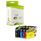 fuzion - Brother LC203C (LC203BK) Cartouche D'Encre Compatible - Haut Rendement - Noir/Cyan/Magenta/Jaune, Paquet de 4-Couleur d'encre: Noir, Cyan, Magenta, Jaune