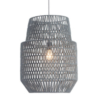 Zuo - Lampe plafonnier Daydream - Gris-Conçue pour une installation câblée permanente, avec support de montage standard et quincaillerie inclus