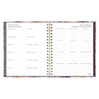 Blueline - Agenda Mensuel - 9 1/4 po H x 7 1/4 po l - Motif Floral - Bilingue-Événements importants
