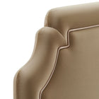 Modway - Magnolia Taille Velvet Performance Résistant aux Taches Tête de lit King Size - Taupe-7