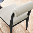 Modway - Kai Tissu Chaise à manger Ensemble de 2 - Lin-Chaise latérale sans accoudoir Versitale