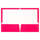 JAM Paper - Chemises de présentation brillantes laminées à deux pochettes - fuchsia rose vif - Paquet de 6-Taille: 9,25 x 11,5 pouces