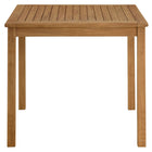 Modway - Vienna 34 po Carré Terrasse extérieure Bois de teck Table à manger, Naturel-Sièges : 4 personnes
