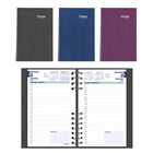 Blueline - 2027 Agenda quotidien CoilPro avec couverture rigide à texture imitation lézard – 8 po x 5 po – Couleurs assorties – Bilingue-12 mois: janvier 2027 à décembre 2027