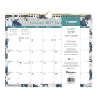 Blueline - 2027 Calendrier mural mensuel Tiles - 15 po x 12 po - bilingue-Reliure à double spirale avec œillet de suspension intégré